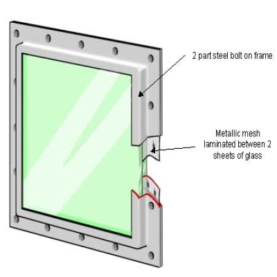 60dB电磁屏蔽玻璃